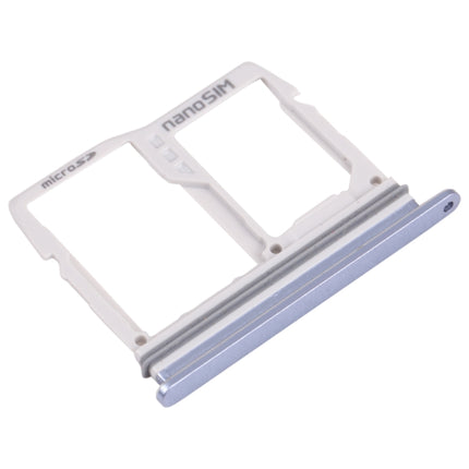 Nano SIM Card Tray + Nano SIM Card Tray / Micro SD Card Tray for LG Wing 5G LMF100N, LM-F100N, LM-F100V, LM-F100 (Blue)-garmade.com