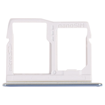 Nano SIM Card Tray + Micro SD Card Tray for LG Stylo 6 / K71 LMQ730HA, LM-Q730HA, LMQ730TM, LM-Q730TM (Blue)-garmade.com