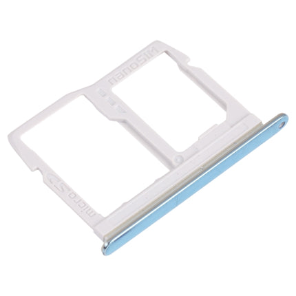 Nano SIM Card Tray + Micro SD Card Tray for LG Stylo 6 / K71 LMQ730HA, LM-Q730HA, LMQ730TM, LM-Q730TM (Blue)-garmade.com