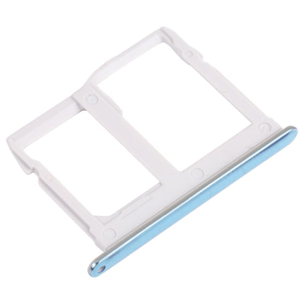 Nano SIM Card Tray + Micro SD Card Tray for LG Stylo 6 / K71 LMQ730HA, LM-Q730HA, LMQ730TM, LM-Q730TM (Blue)-garmade.com