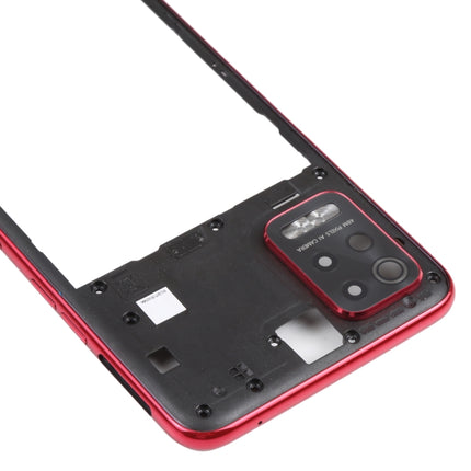 Middle Frame Bezel Plate for LG Q52 / K62 (Red)-garmade.com