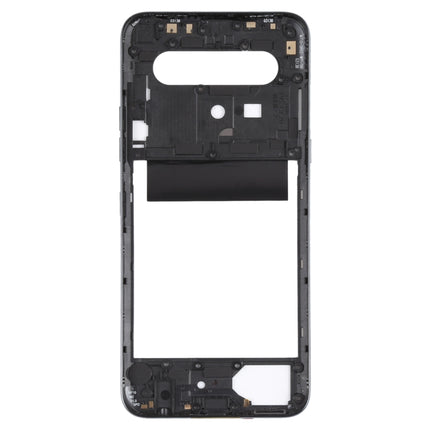 Middle Frame Bezel Plate for LG K61 LMQ630EAW, LM-Q630EAW, LM-Q630 (Black)-garmade.com