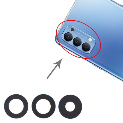 For OPPO Reno4 4G / Reno4 5G 10pcs Back Camera Lens-garmade.com