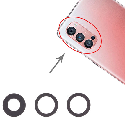 For OPPO Reno4 Pro 5G 10pcs Back Camera Lens-garmade.com