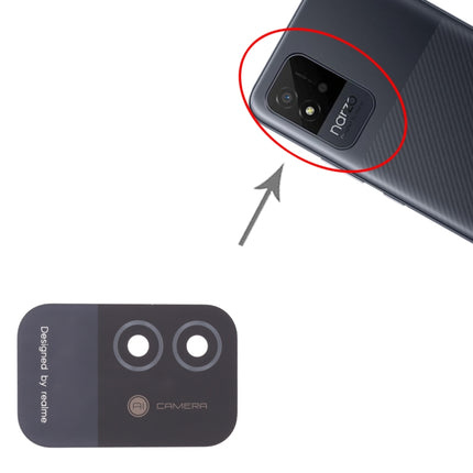 For OPPO Realme Narzo 50i RMX3235 10pcs Back Camera Lens (Black)-garmade.com