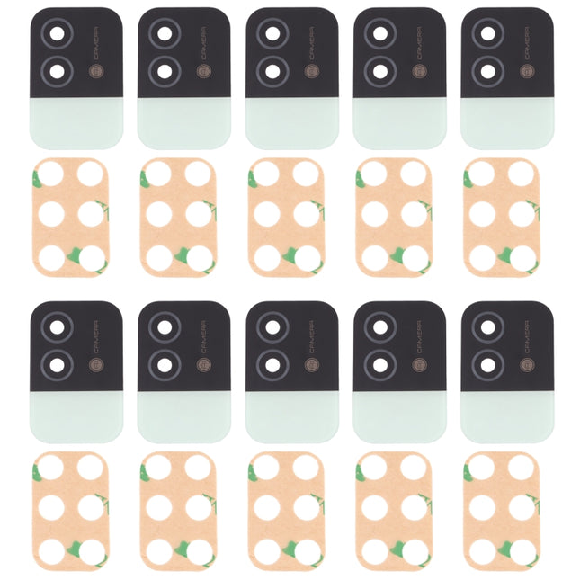 For OPPO Realme Narzo 50i RMX3235 10pcs Back Camera Lens (Green)-garmade.com