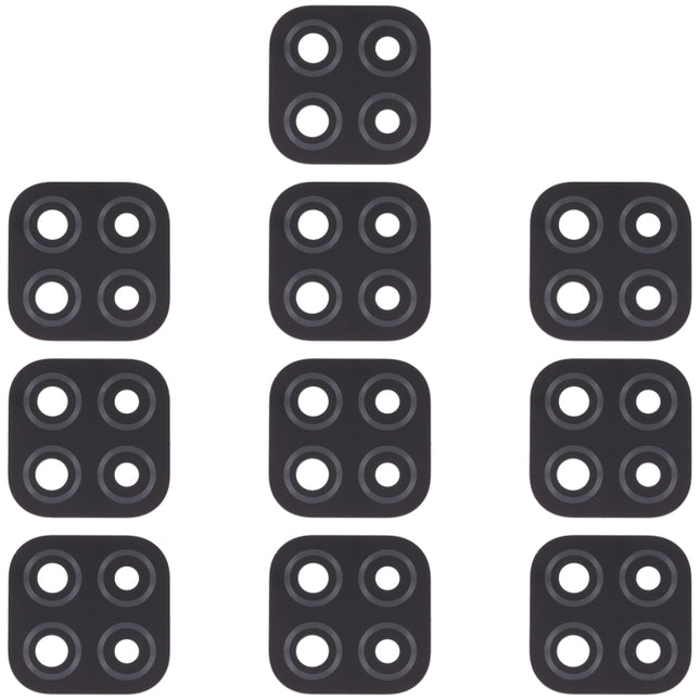 10 PCS Back Camera Lens for Xiaomi Redmi 9C / Redmi 9 (India) / Redmi 9C NFC / Poco C3-garmade.com