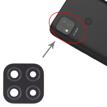 10 PCS Back Camera Lens for Xiaomi Redmi 9C / Redmi 9 (India) / Redmi 9C NFC / Poco C3-garmade.com
