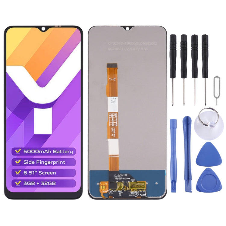 LCD Screen and Digitizer Full Assembly for Vivo Y15s / Y15a V2120-garmade.com