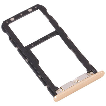 SIM Card Tray + Micro SD Card Tray for ZTE Blade V9 (Gold)-garmade.com