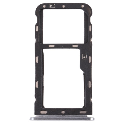 SIM Card Tray + Micro SD Card Tray for ZTE Blade V9 (Silver)-garmade.com