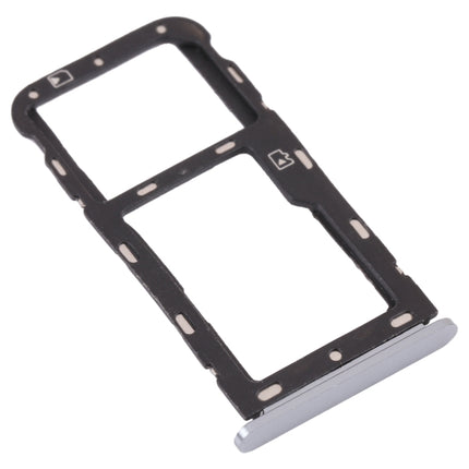 SIM Card Tray + Micro SD Card Tray for ZTE Blade V9 (Silver)-garmade.com