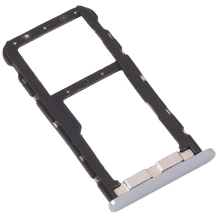 SIM Card Tray + Micro SD Card Tray for ZTE Blade V9 (Silver)-garmade.com