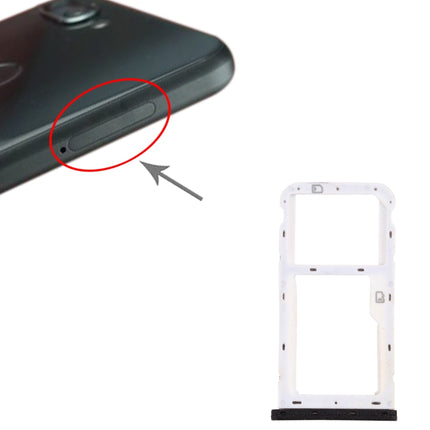 SIM Card Tray + SIM Card Tray / Micro SD Card Tray for ZTE Blade V9 Vita (Black)-garmade.com