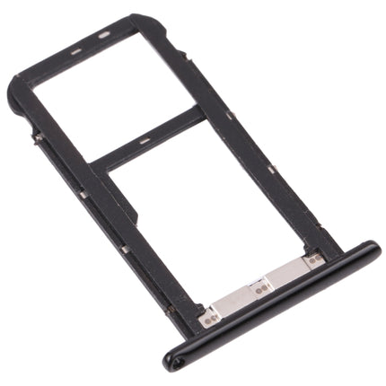 SIM Card Tray + Micro SD Card Tray for ZTE Blade A7 2019 (Black)-garmade.com