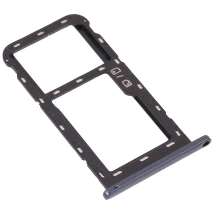 SIM Card Tray + Micro SD Card Tray for ZTE Blade A51 (Black)-garmade.com