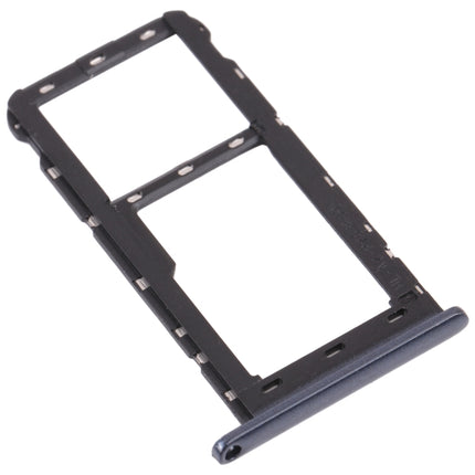 SIM Card Tray + Micro SD Card Tray for ZTE Blade A51 (Black)-garmade.com