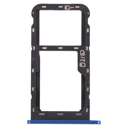 SIM Card Tray + Micro SD Card Tray for ZTE Blade A51 (Blue)-garmade.com