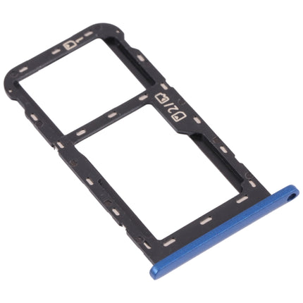 SIM Card Tray + Micro SD Card Tray for ZTE Blade A51 (Blue)-garmade.com