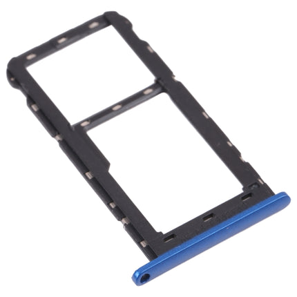 SIM Card Tray + Micro SD Card Tray for ZTE Blade A51 (Blue)-garmade.com