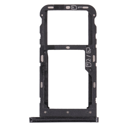 SIM Card Tray + SIM Card Tray / Micro SD Card Tray for ZTE Blade V10 Vita (Black)-garmade.com