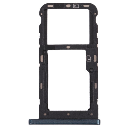 SIM Card Tray + SIM Card Tray / Micro SD Card Tray for ZTE Blade V10 Vita (Dark Green)-garmade.com