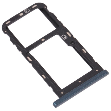 SIM Card Tray + SIM Card Tray / Micro SD Card Tray for ZTE Blade V10 Vita (Dark Green)-garmade.com