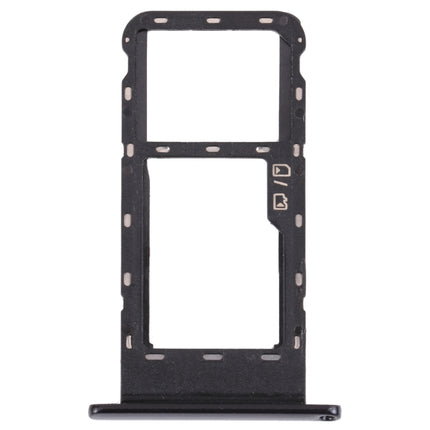 SIM Card Tray + Micro SD Card Tray for ZTE Blade V2020 Smart (Black)-garmade.com