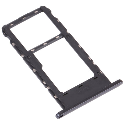 SIM Card Tray + Micro SD Card Tray for ZTE Blade V2020 Smart (Black)-garmade.com