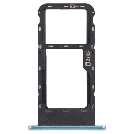 SIM Card Tray + Micro SD Card Tray for ZTE Blade V2020 Smart (Frosted green)-garmade.com