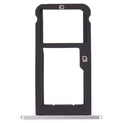 SIM Card Tray + Micro SD Card Tray for ZTE Blade Z Max Z982 (Silver)-garmade.com