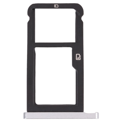 SIM Card Tray + Micro SD Card Tray for ZTE Blade Zmax Pro / Z981 (Silver)-garmade.com