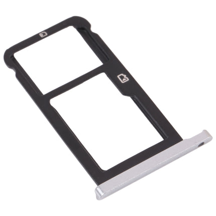 SIM Card Tray + Micro SD Card Tray for ZTE Blade Zmax Pro / Z981 (Silver)-garmade.com