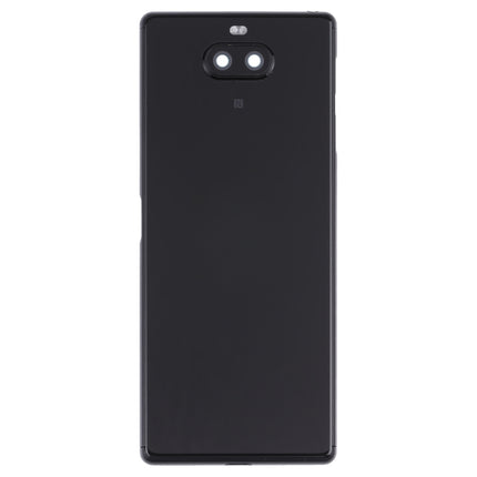 For Sony Xperia 8 Battery Back Cover with Middle Frame & Camera Lens Cover(Black)-garmade.com