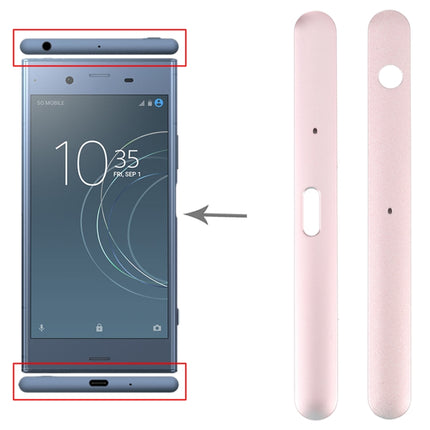 1 Pair Upper and Lower Part Sidebar For Sony Xperia XZ1(Gold)-garmade.com