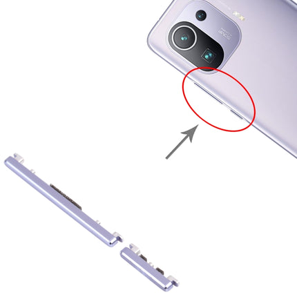 Power Button and Volume Control Button for Xiaomi Mi 11 Pro M2102k1AC (Purple)-garmade.com