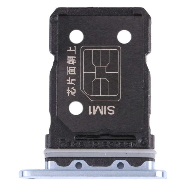 For OPPO Reno6 Pro 5G SIM Card Tray + SIM Card Tray (Blue)-garmade.com