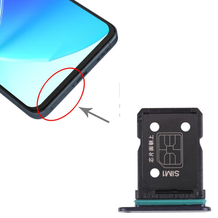 For OPPO Reno6 5G PEQM00 CPH2251 SIM Card Tray + SIM Card Tray (Black)-garmade.com