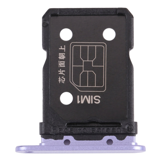 For OPPO Reno6 5G PEQM00 CPH2251 SIM Card Tray + SIM Card Tray (Purple)-garmade.com