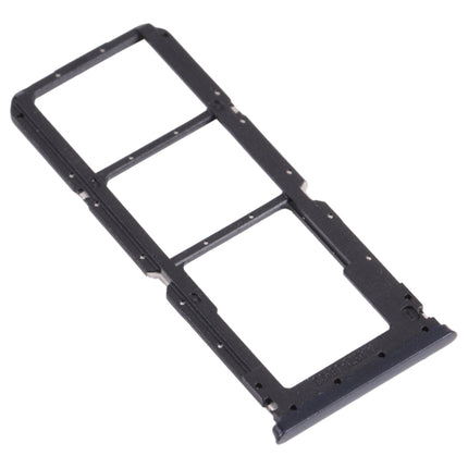 For OPPO A16 / A16S CPH2269 CPH2271 SIM Card Tray + SIM Card Tray + Micro SD Card Tray (Black)-garmade.com