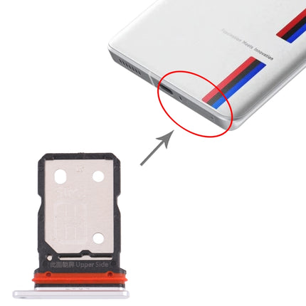For vivo iQOO 8 SIM Card Tray + SIM Card Tray (White)-garmade.com