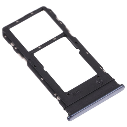 For vivo Y76s V2156A SIM Card Tray + SIM Card Tray / Micro SD Card Tray (Black)-garmade.com