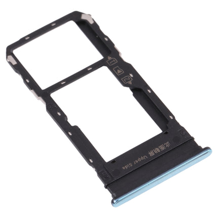 For vivo Y76s V2156A SIM Card Tray + SIM Card Tray / Micro SD Card Tray (Green)-garmade.com