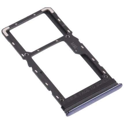 SIM Card Tray + Micro SD Card Tray for Xiaomi Poco X3 Pro M2102J20SG M2102J20SI (Black)-garmade.com