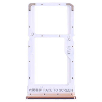 SIM Card Tray + Micro SD Card Tray for Xiaomi Poco X3 Pro M2102J20SG M2102J20SI (Gold)-garmade.com