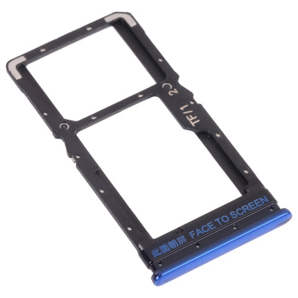 SIM Card Tray + Micro SD Card Tray for Xiaomi Poco X3 Pro M2102J20SG M2102J20SI (Blue)-garmade.com