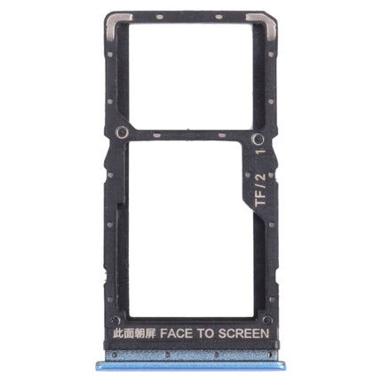 SIM Card Tray + SIM Card Tray / Micro SD Card Tray for Xiaomi Redmi Note 11 (China) 21091116AC / Redmi Note 11T 5G / Poco M4 Pro 5G 21091116AG, MZB0BGVIN(Blue)-garmade.com