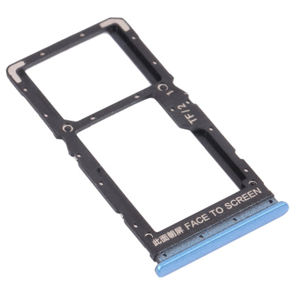 SIM Card Tray + SIM Card Tray / Micro SD Card Tray for Xiaomi Redmi Note 11 (China) 21091116AC / Redmi Note 11T 5G / Poco M4 Pro 5G 21091116AG, MZB0BGVIN(Blue)-garmade.com