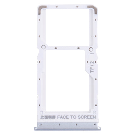 SIM Card Tray + SIM Card Tray / Micro SD Card Tray for Xiaomi Redmi Note 11 (China) 21091116AC / Redmi Note 11T 5G / Poco M4 Pro 5G 21091116AG, MZB0BGVIN(Silver)-garmade.com