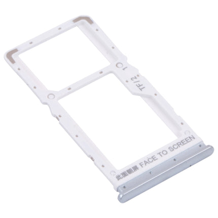 SIM Card Tray + SIM Card Tray / Micro SD Card Tray for Xiaomi Redmi Note 11 (China) 21091116AC / Redmi Note 11T 5G / Poco M4 Pro 5G 21091116AG, MZB0BGVIN(Silver)-garmade.com